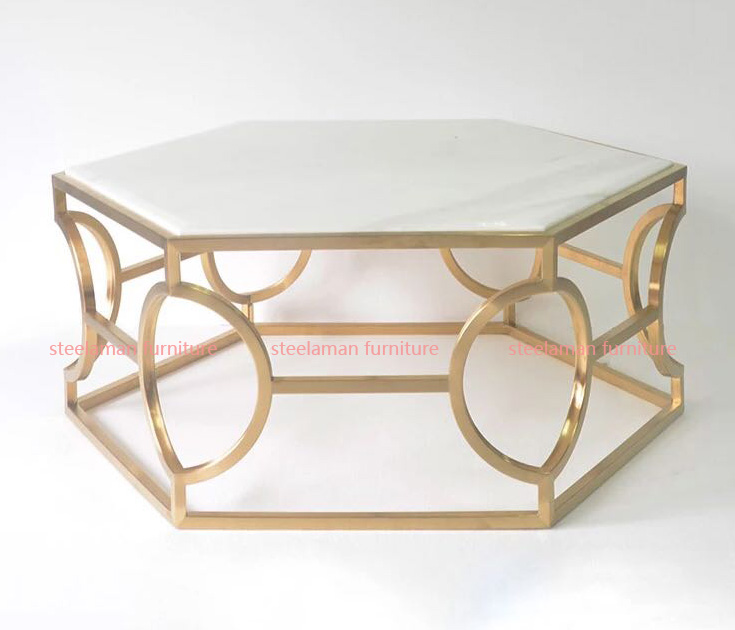 Stainless steel coffee table G023