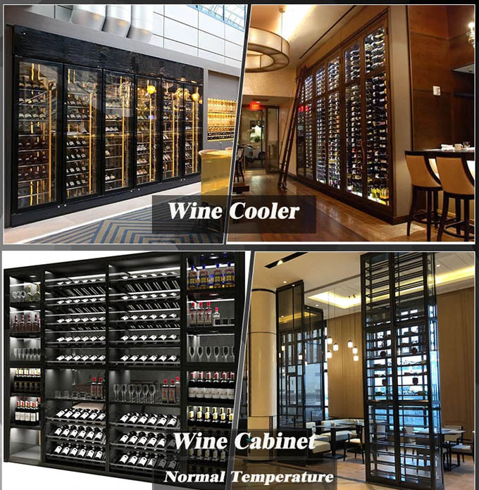 Stainless Steel Wine Cabinet Display