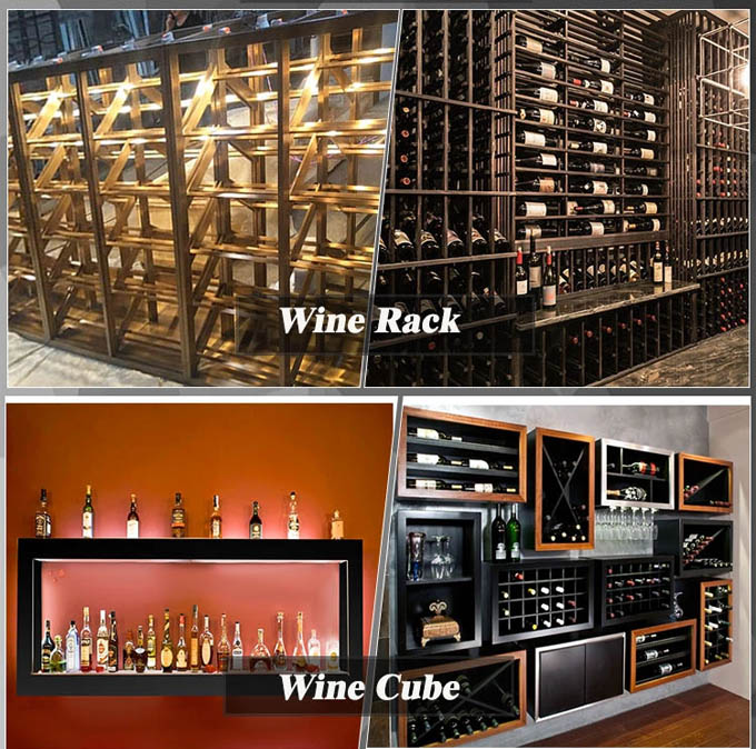 Stainless Steel Wine Cabinet Display