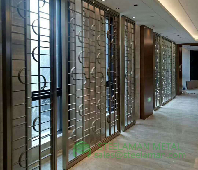 modern design metal screen room divider