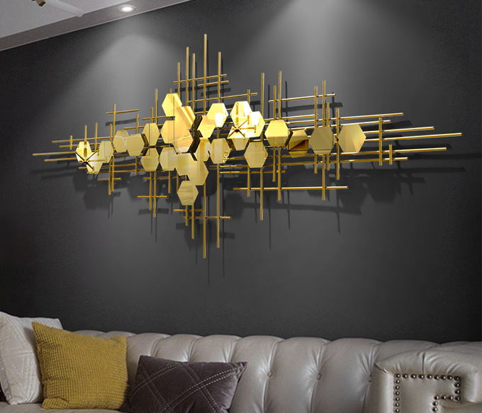 Metal wall screen decor original light luxury