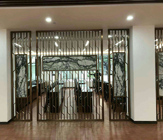 art deco metal screen