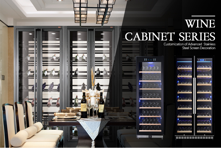 stainless steel wine cabinet