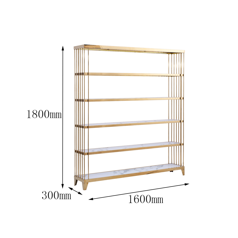 stainless steel metal display shelf cabinet