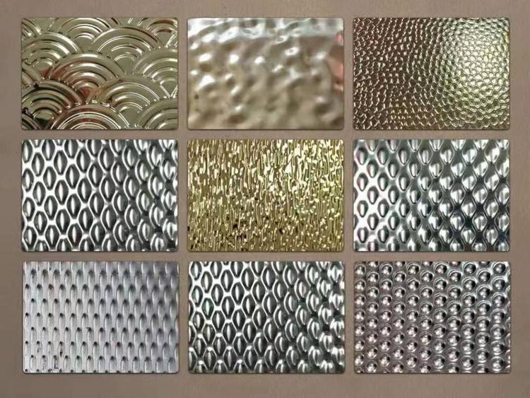 stainless steel rose gold metal sheets decor panels