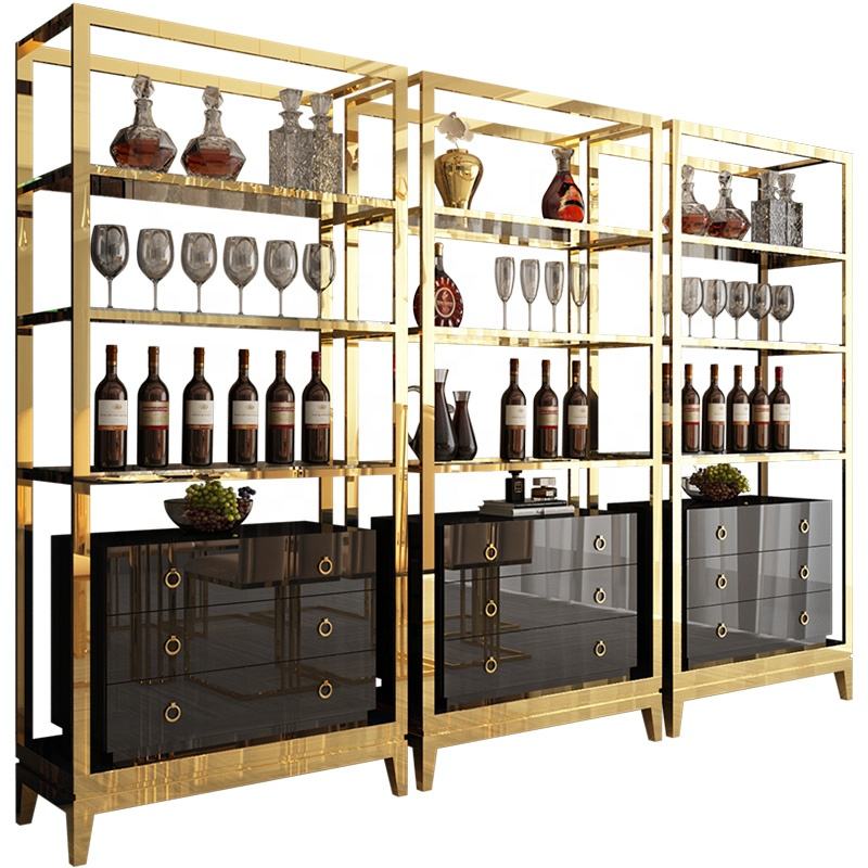 hotel glass wine cabinet 