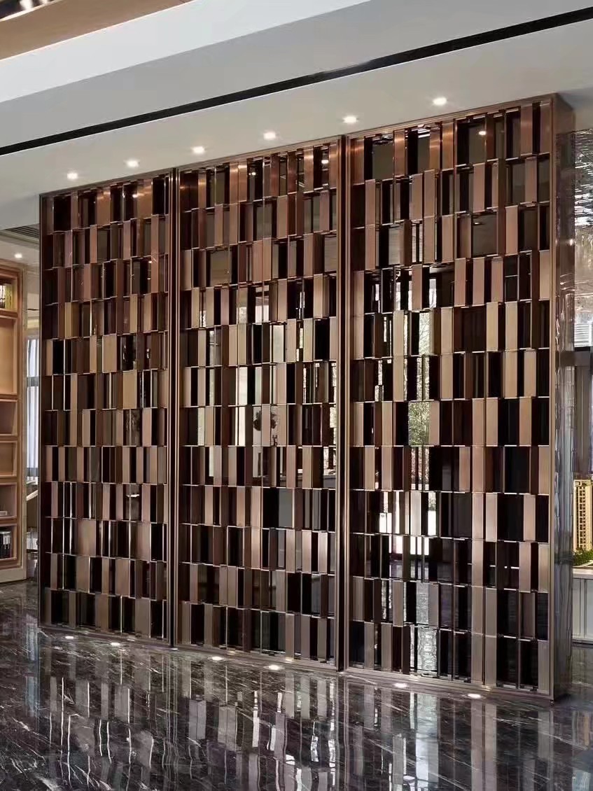 Decorative Luxury & modern design metal screen room divider