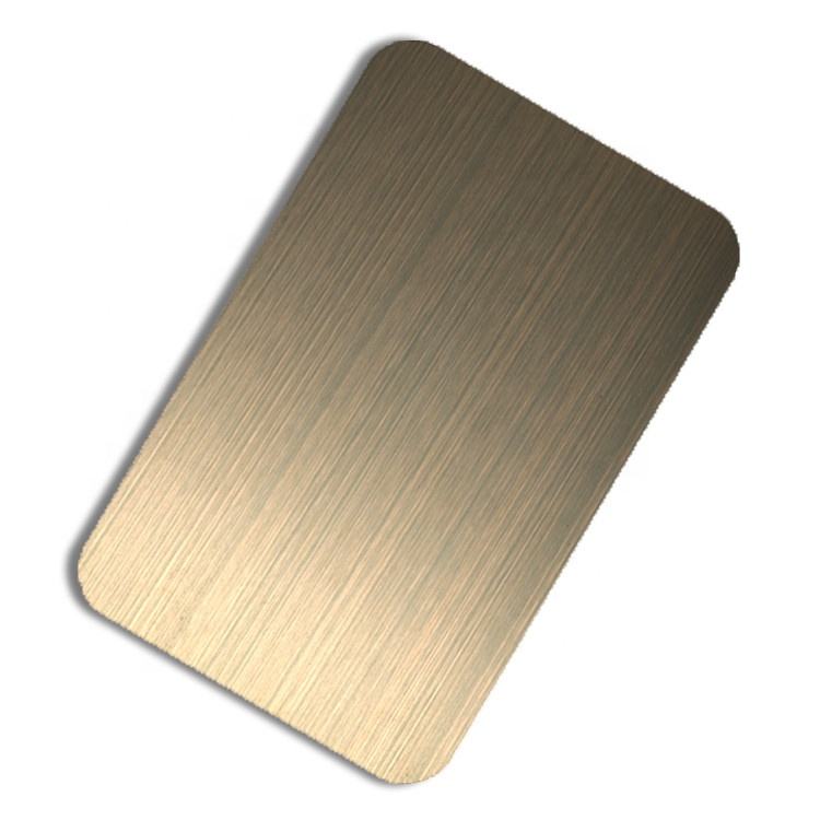 Cold Rolled brass texture plates Stainless Steel Sheet Metal Decorative Plate