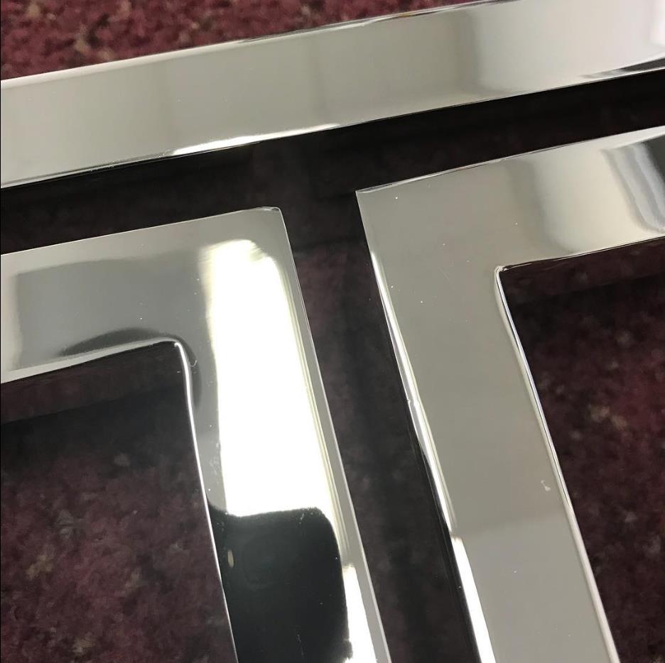 Aluminum with chrome finish